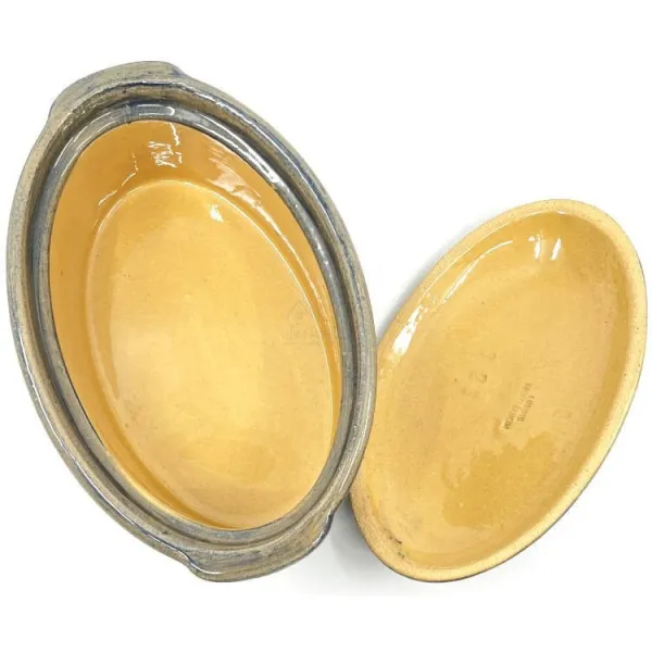 Terrine à Baeckeoffe Bleu Pinceau Soufflenheim Marguerite 22 cm