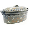 Soufflenheim Blaue Pinsel Baeckeoffe Terrine Gänseblümchen 33 cm