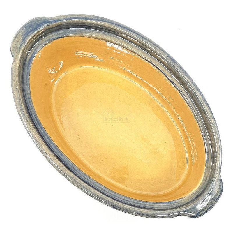 Terrine à Baeckeoffe Bleu Pinceau Soufflenheim Marguerite 33 cm