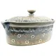 Terrine à Baeckeoffe Bleu Pinceau Soufflenheim Marguerite 37 cm