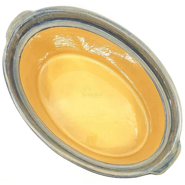 Soufflenheim Blaue Pinsel Baeckeoffe Terrine Gänseblümchen 37 cm