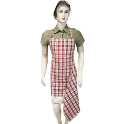 Adjustable Kitchen Apron with Alsatian Storks Design and Kitchen Towel