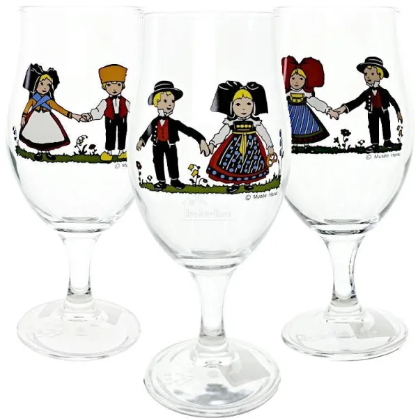 6 Biergläser Ulla Hansi-Dekor