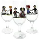 6 Verres à Bière Ulla décor Hansi