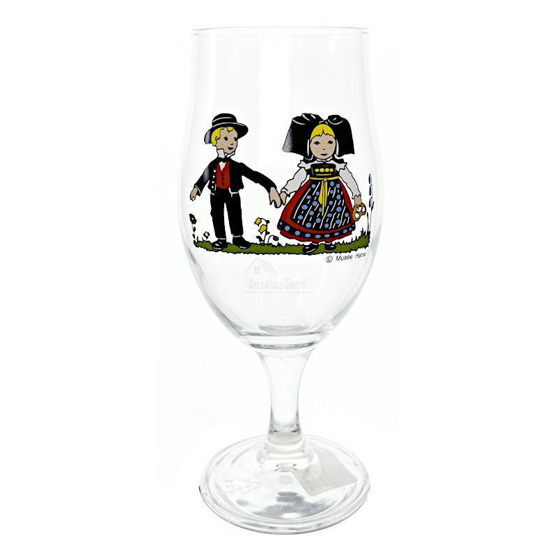 6 Verres à Bière Ulla décor Hansi