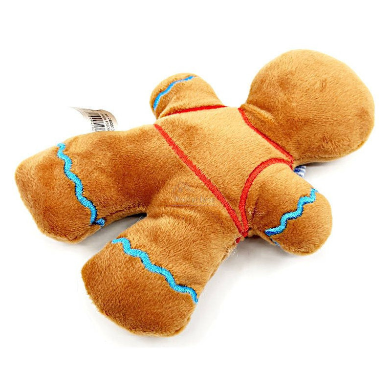 Gingerbread Man Plush with Bow 16 cm