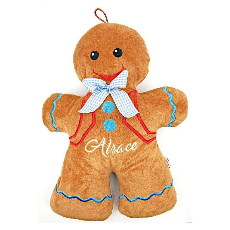 Gingerbread Man Plush with Bow 40 cm
