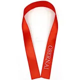 Ruban rouge satiné marquage Obernai