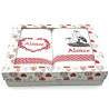Duo of Alsatian Stork Kitchen Towels embroidered Alsace