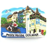 Decorative Magnet The Little Venice of Colmar in relief