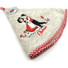 Grey Embroidered Kitchen Towels Couple of Alsatian and Obernai 65 cm