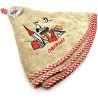 Beige Kitchen Towel embroidered with Alsace Village and Obernai 65 cm