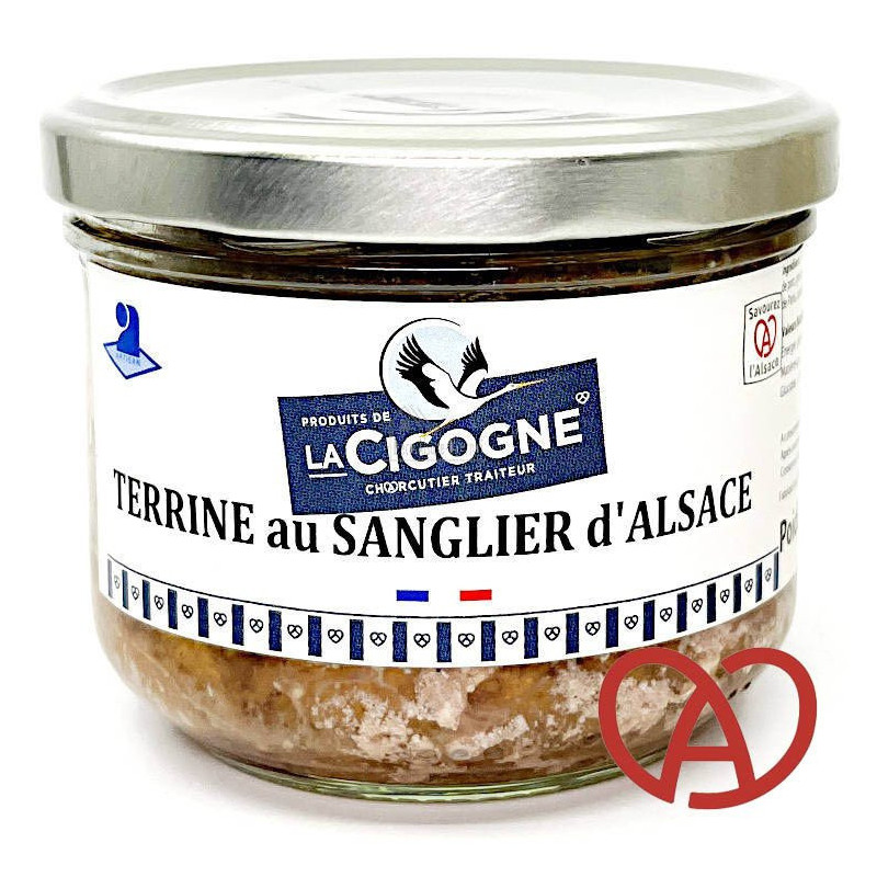 Terrine Artisanale au Sanglier d'Alsace 180 gr