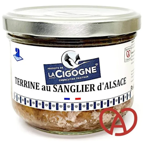 Handwerkliche Terrine mit elsässischem Wildschwein 180 gr