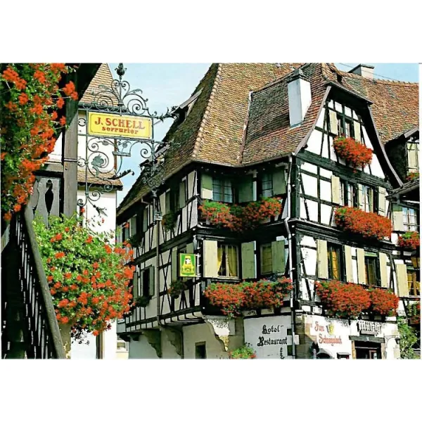 Postkarte Haus Schell Schlosser Fleurie