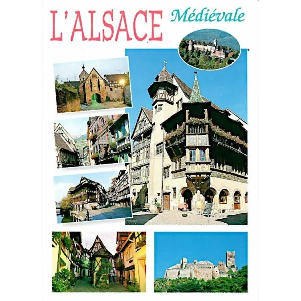 Medieval and Picturesque Alsace Postcard