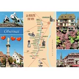 Postkarte Obernai Die Weinstraße