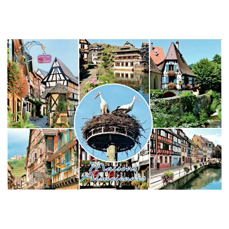 Carte Postale les Maisons Alsaciennes
