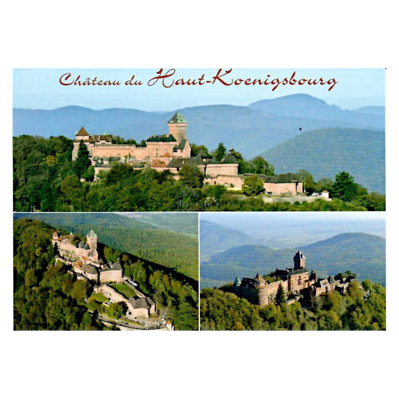 Postkarte Chateau Haut-Koenigs 3 Aufrufe