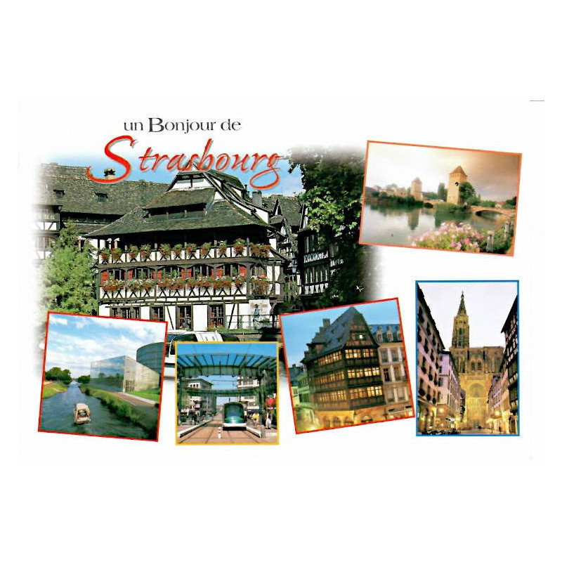 Carte Postale Bonjour de Strasbourg