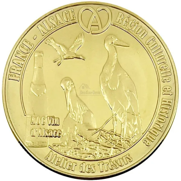 Sammlermünze Obernai und Storch