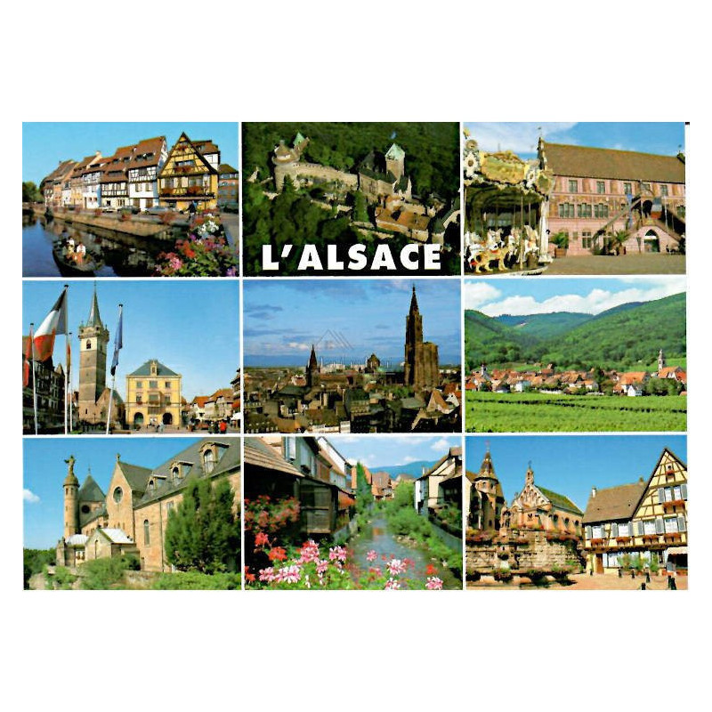 Alsace Multi-View Postcard