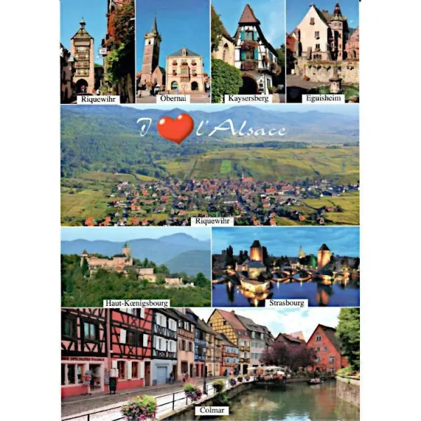 Postcard the Villages of Alsace