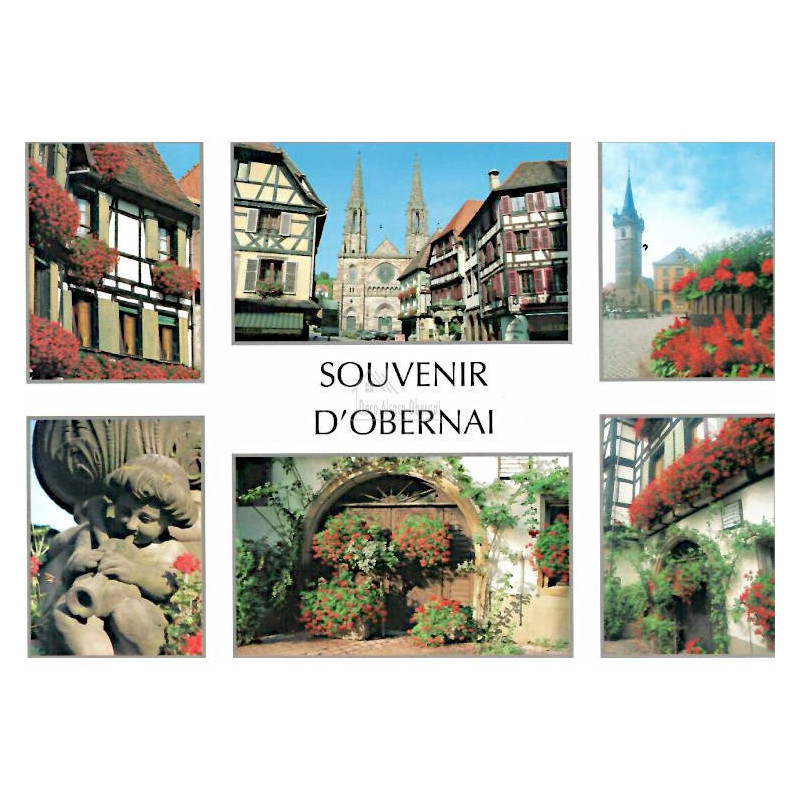 Postkarte Alsace Obernai Geschenk