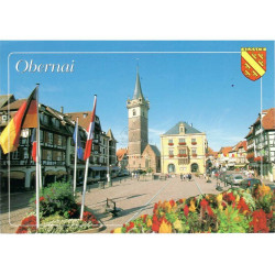 Postkarte Marktplatz in Obernai