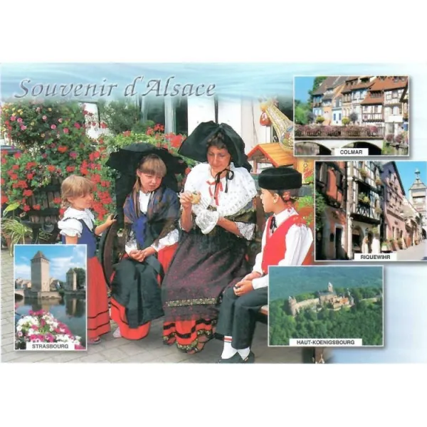 Souvenirs of Alsace Postcard