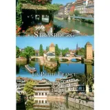 Postcard Trio View on Petite France in Strasbourg