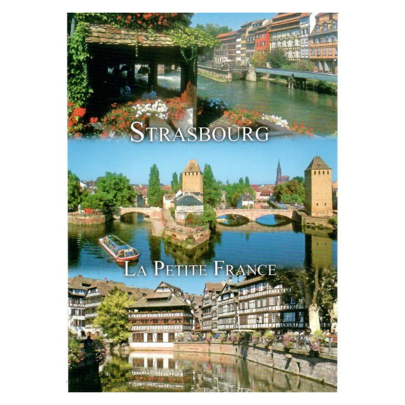 Postkarten Ansicht Trio Petite France in Straßburg