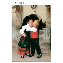 Carte Postale Enfants d'Alsace