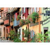 Postkarte Bunte Fassaden des Elsass