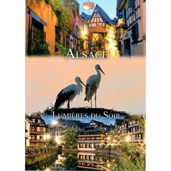 Evening light postcard in Alsace