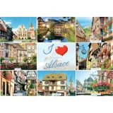 Postcard I Love Ville d'Alsace