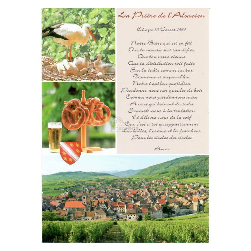 Postkarte Gebet des Elsässer