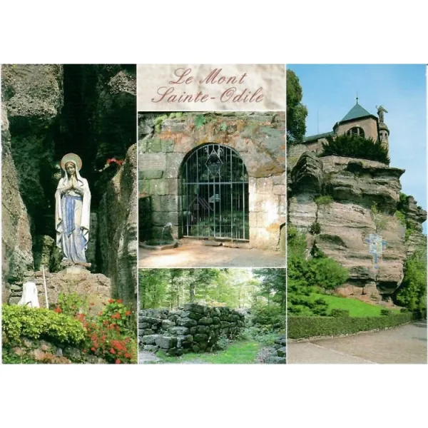 Postcard the Pagan wall of Mont Saint-Odile