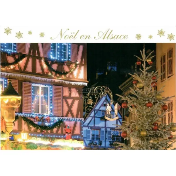 Carte Postale Fêtes de Noël en Alsace
