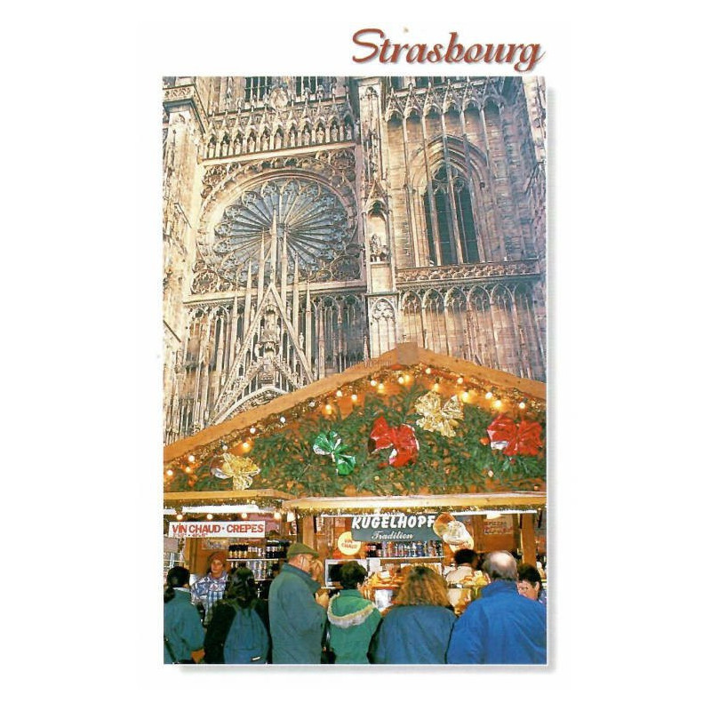 Carte Postale Cathédrale de Strasbourg en Hivers