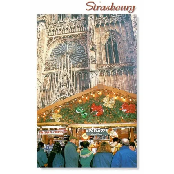 Carte Postale Cathédrale de Strasbourg en Hivers