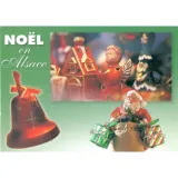 Postkarte Weihnachten im Elsass