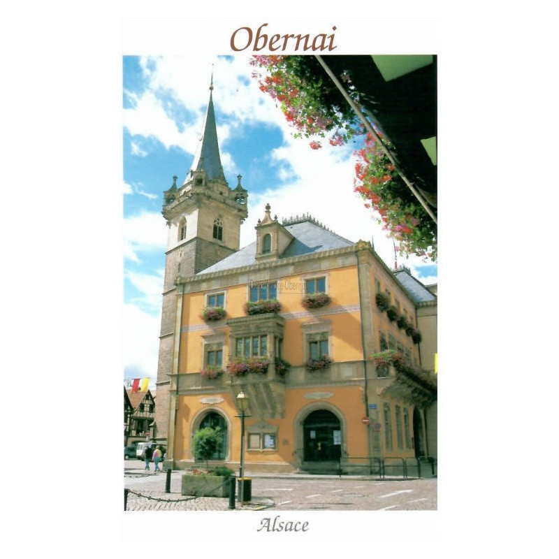 Postkarte Rathausplatz in Obernai