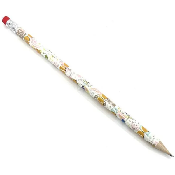 Paper Pencil with Gingerbread Man Eraser