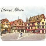 Decorative stone magnet Place de l'Étoile Obernai