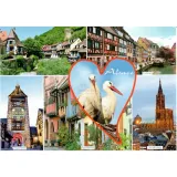 Carte Postale Love Alsace et ses Villages Typiques d'Alsace