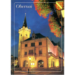 Carte Postale Beffroi au Crépuscule Obernai