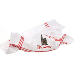 Bee's Nest embroidered Kitchen Towel Strasbourg Cathedral
