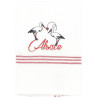 Bee's Nest Embroidered Kitchen Towel Duo of Storks