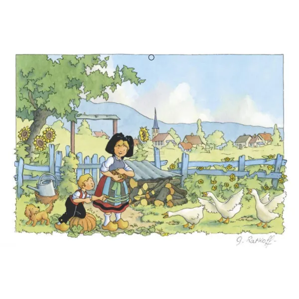 Calendrier Éphéméride L'Alsace Enchantée Ratkoff 2024